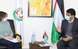 أبو الريش يستقبل نائب المنسق الخاص للأمم المتحدة للشئون الانسانية في الأراضي الفلسطينية المحتلة