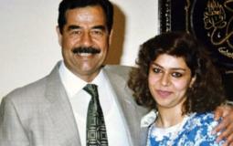 رغد صدام حسين مع والدها