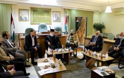 المجلس الوطني الفلسطيني يستقبل وفدا من النواب الأردني