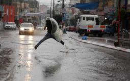 أجواء ماطرة وعاصفة تطرأ على طقس فلسطين - أرشيف