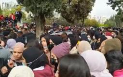 احتجاجات طلبة التوجيهي في رام الله