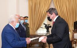 الرئيس يتقبل أوراق اعتماد سفير سويسرا لدى فلسطين