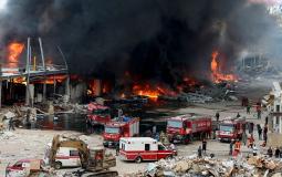 حريق مجمع تجاري في بغداد