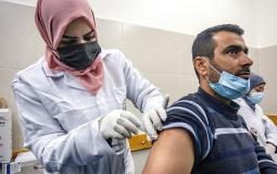 تطعيم لقاح كورونا في غزة - ارشيف