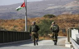 جنود الجيش الإسرائيلي على الحدود الأردنية