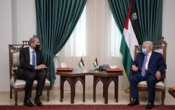 الرئيس عباس استقبل وزير الخارجية الأردني