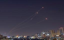 تصدي القبة الحديدية لصواريخ من غزة