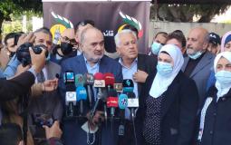 مروان البرغوثي من المؤتمر الصحفي في غزة