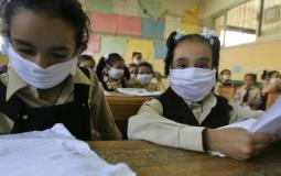 طالبات في أحد مدارس مصر خلال جائحة كورونا