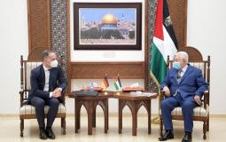 لقاء الرئيس عباس بوزير الخارجية الألماني