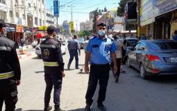 شرطة المرور في غزة.