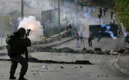مواجهات بين الفلسطينيين وجنود الاحتلال
