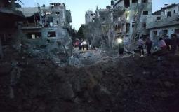 جانب من الدمار الذي خلفه القصف على شمال غزة