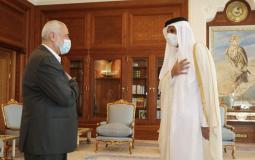أمير قطر ورئيس المكتب السياسي لحركة حماس إسماعيل هنية