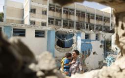 قصف منشآت الأونروا في غزة