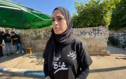 تضامن سكان حي الشيخ جراح مع قطاع غزة