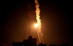 إطلاق صواريخ من غزة تجاه إسرائيل الليلة
