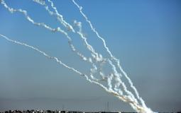 رشقات صاروخية من قطاع غزة تجاه إسرائيل