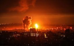 من القصف الإسرائيلي على غزة أمس