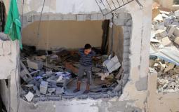 جانب من الدمار بعد العدوان الإسرائيلي على غزة
