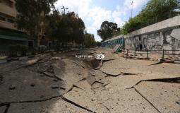 قصف غزة في محيط الجامعة الإسلامية اليوم الأربعاء