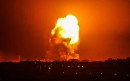 القصف الليلي على غزة