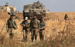 قوات الجيش الاسرائيلي على حدود غزة