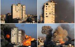 الأبراج التي دمّرت خلال العدوان الأخير على غزة