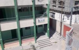 قصف المدارس في قطاع غزة