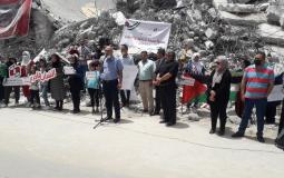 بسمة للثقافة والفنون تنظّم وقفة تضامنية في غزة