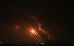 صواريخ من غزة باتجاه إسرائيل