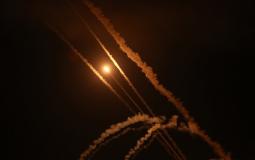 إطلاق رشقة صاروخية من غزة على تل ابيب