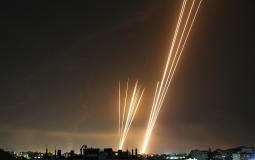 إطلاق صواريخ من غزة تجاه إسرائيل
