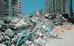 قصف الأبراج في غزة خلال الحرب الأخيرة