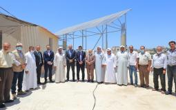 افتتاح مشروع الطاقة الشمسية