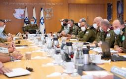 اجتماع القيادة الاسرائيلية العسكرية