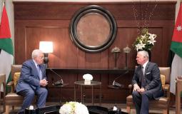 الرئيس الفلسطيني محمود عباس والعاهل الأردني عبد الله الثاني