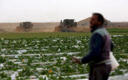 مزارعون على حدود قطاع غزة - أرشيف