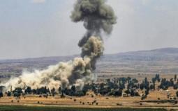 قصف اسرائيلي في سوريا - ارشيف