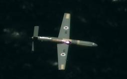 صورة من اعتراض طائرة باستخدام التقنية لليزرية