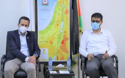 لقاء أبو الريش مع وفدا من البعثة الدولية للصليب الأحمر