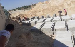 الأوقاف تشرع ببناء قبور جديدة في غزة والشمال