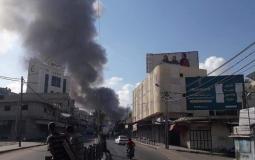 انفجار منزل في سوق الزاوية بغزة