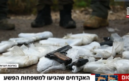 المسدسات التي تم ضبطها على الحدود اللبنانية