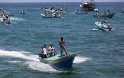 الصيد في بحر غزة
