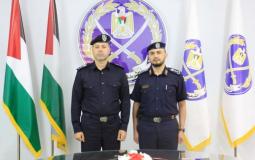 مدير الشرطة بغزة أثناء تعين نائب لمحافظ غزة