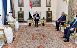 الرئيس المصري يستقبل وزير خارجية قطر في القاهرة - أرشيف