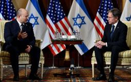 رئيس الحكومة الاسرائيلية نفتالي بينيت ووزير الخارجية الامريكية انتوني بلينكن