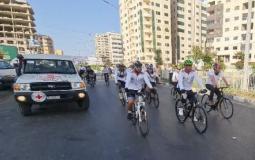 سباق دراجات هوائية لذوي الإعاقة في غزة