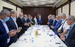 الرئيس الفلسطيني محمود عباس يترأس اجتماع اللجنة التنفيذية في مدينة رام الله